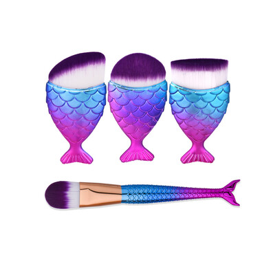 

Toponeto New 4PCS Kabuki Make up Brushes Set Makeup Foundation Powder Blusher Face Brush
