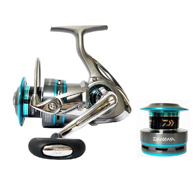 

DAIWA Spinning Fishing Reel 71 Ball Bearing LeftRight Interchangeable Spinning Reels Saltwater Freshwater Fishing Reel with Extr