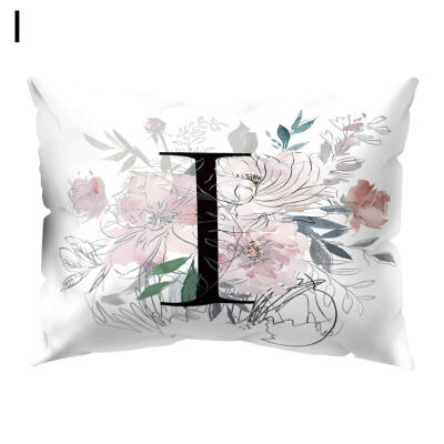 

Vintage Flower Letter Throw Pillow Protector Case Cushion Cover Bedding Articles