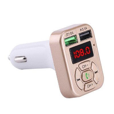 

KELIMA BT Car Charger 31A Quick Charge Car Wireless BT FM Transmitter MP3 Player