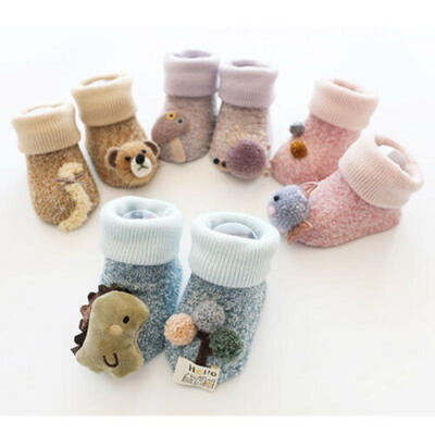 

Baby Girl Boy Anti-slip Socks Cartoon Newborn Slipper Shoes Boots 0-36 Months