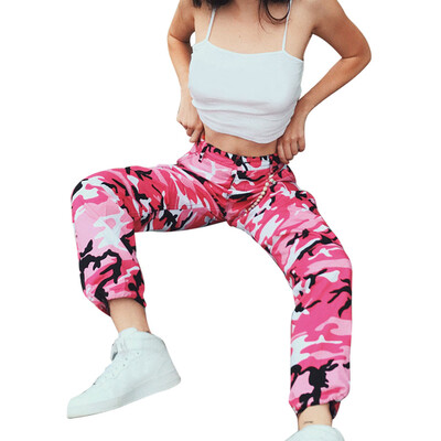 

〖Follure〗Women Sports Camo Cargo Pants Outdoor Casual Camouflage Trousers Jeans