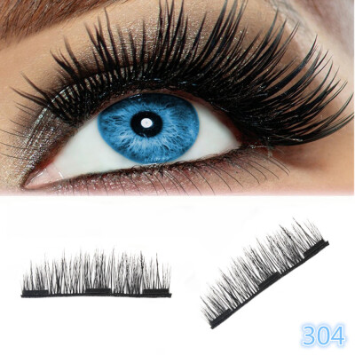 

〖Follure〗4Pcs Ultra-thin 02mm Magnetic Eye Lashes 3D Reusable False Magnet Eyelash