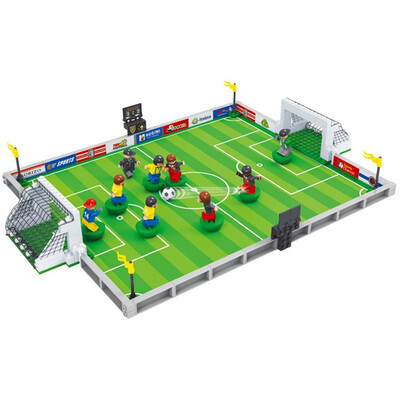 

DIY 251 PCS Football Soccer Field World Cup Game Plastic Building Blocks set Brick For Kids And Child Creative Educational Toys