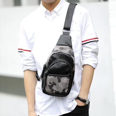 

Small chest bag mens messenger bag casual bag Korean shoulder bag mens outdoor backpack riding bags