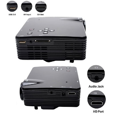

Portable LED Video TV Beamer Projector for Home Theater Cinema Multimedia Player with HDAVVGASDUSB