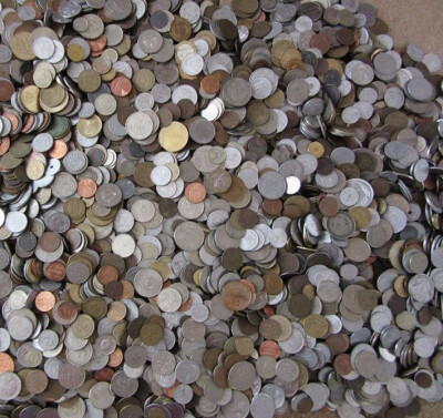 

Random World Foreign Coins 025 KG 250 Grams LOT Wholesell Unsearched Uncleaned Used Condition
