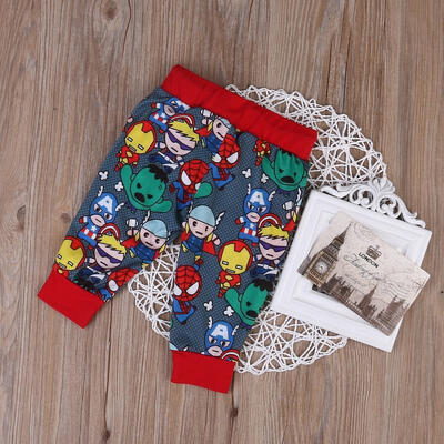 

Superhero Newborn Kids Baby Boy Clothes Leggings Pants Toursers Outfits Cartoon