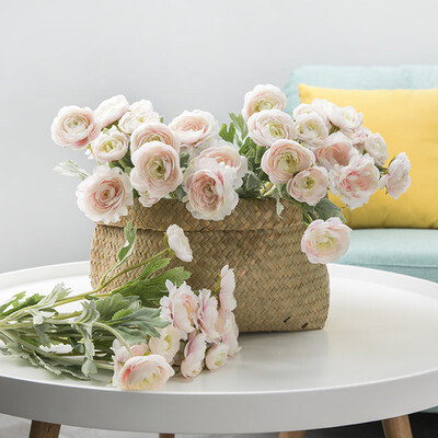 

1 Bunch Artificial Ranunculus Bouquet DIY Silk Flower for Home Wedding Decor
