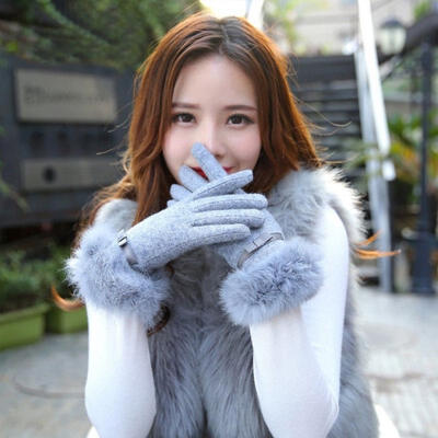 

Women&39s Touch Screen Full Fingers Winter Warm Weaved Wrist-Gloves Mittens