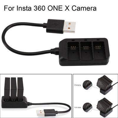 

Siaonvr Portable 3-in-1 Battery Charger Smart Fast Charger For Insta 360 ONE X Camera
