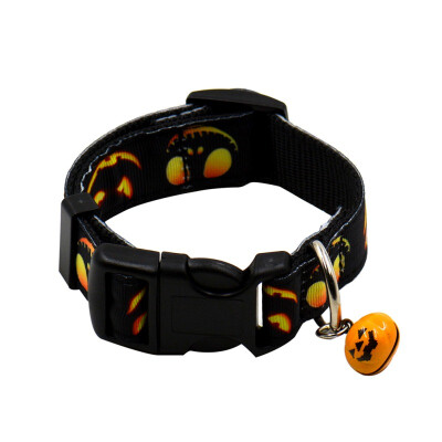 

Pet Collars For Dogs Design Halloween Festival Nylon Collars With Bells Pet Decorations