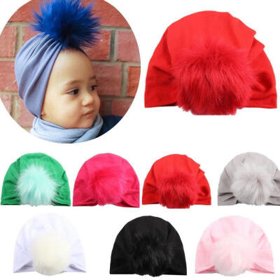 

Newborn Baby Fashion Stripe Bowknot Beanie Hat Infant Comfy Hospital Cap