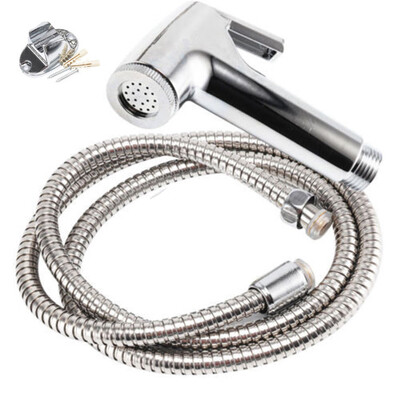 

Siaonvr Bidet Spray Chrome Hygienic Toilet Shower Head Hose Set Muslim