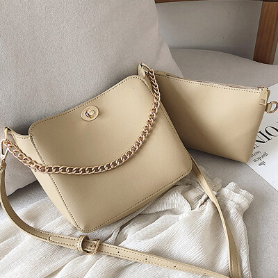 

North bag chain bucket bag women 2019 new Korean version of simple retro handbag shoulder oblique sidecar mother bag