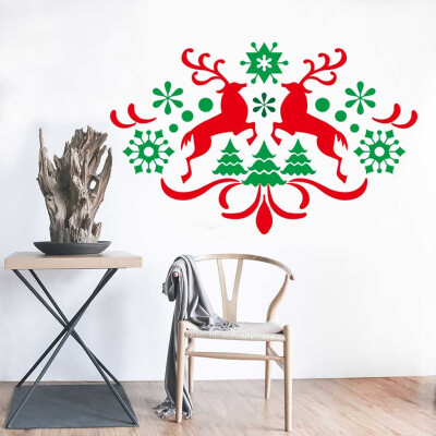 

Toponeto Merry Christmas Background Wall Decoration Removable Wall Stickers