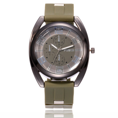 

New fashion sports quartz mens watch creative silicon