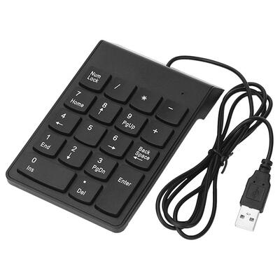 

18 Keys USB Wired Mini Digital Keyboard Number Keypad for Desktop Laptop