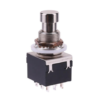 

3PDT 9pin Push Button Foot Switch FR DIY Guitar Effect Pedal Stomp