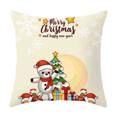 

Siaonvr Christmas Pillow Cover Decor Pillow Case Sofa Waist Throw Cushion Cover