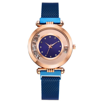

RM Fashion Quartz Watch Women Stainless Steel Watchband Wristwatch Gift for Female