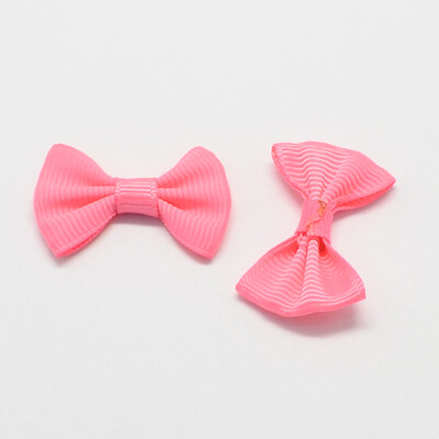 

Handmade Woven Costume Accessories Grosgrain Bowknot HotPink 23x37x6mm