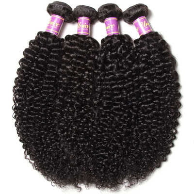 

UNice 8A Peruvian Jerry Curly Hair Remy Virgin Human Hair Weaves 400g