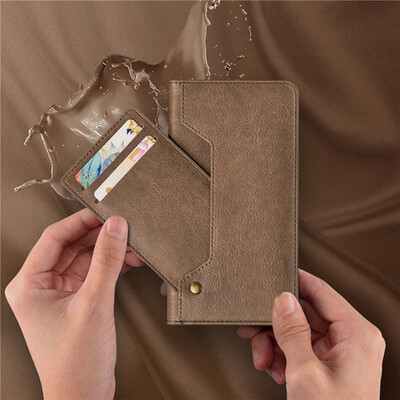 

Phone Case For iPhone X Wallet Cases Luxury Leather Detachable New Multifunction Mini With Card Pocket