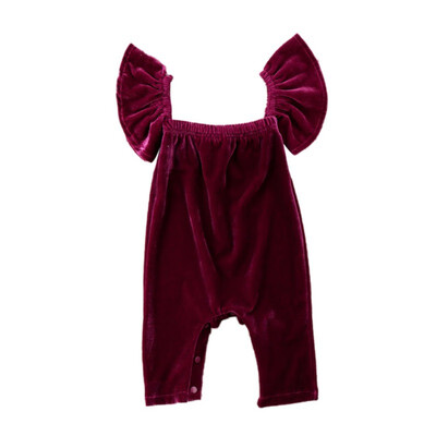 

Cute Toddler Newborn Baby Girls Solid Romper Jumpsuit Clothes Sunsuit Elastic Suspenders Pants Vintage Overalls Trousers