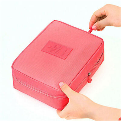 

Travel Cosmetic Makeup Bag Toiletry Case Hanging Pouch Wash Organizer Storage