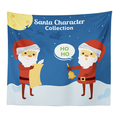 

Toponeto Art Home Decor Hanging Tapestry Wall Christmas Textile Blanket Santa Claus