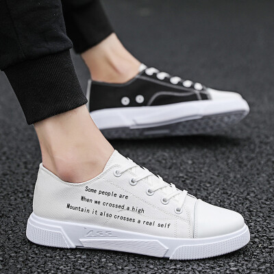 

Individual Mandarin Dual-color Canvas Shoes Men Yin&Yang