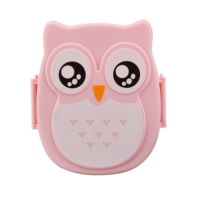 

Siaonvr Owl Lunch Box Food Container Storage Box Portable Bento Box Yellow