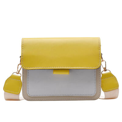 

Hit Color Shoulder Handbags Women Chain PU Leather Small Flap Crossbody Bag