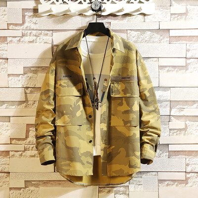 

Toponeto Mens Casual Fashion Camouflage Loose Hoodie Removable Long Sleeve Shirt Top
