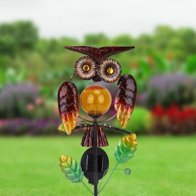 

Greensen Solar Powered Decorative Owl-shaped Outdoor Stake Light Garden Lawn Patio Courtyard