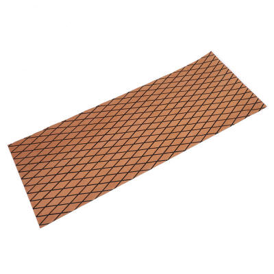 

Greensen Thick Brown EVA Faux Teak Rhombus Sheets Decorative Flooring for Yacht Boat