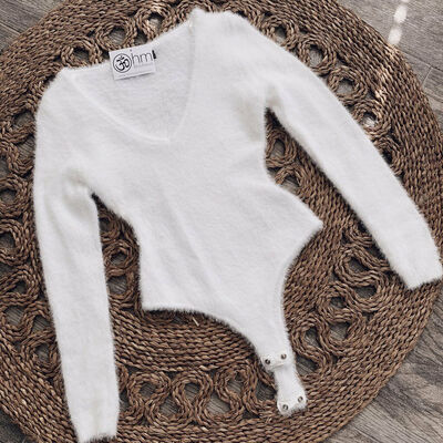 

Women Long Sleeve Shirt Romper Jumpsuit Bodysuit Stretch Leotard Top Blouse