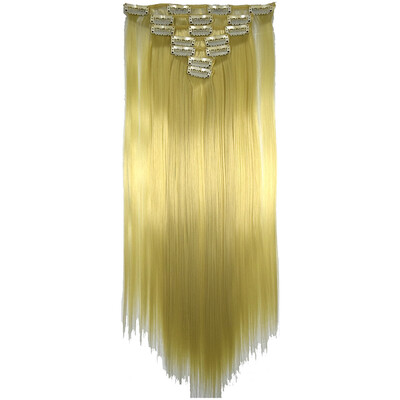 

〖Follure〗Full Head Women Clip Synthetic High Temperature Wire Straight Hair Piece