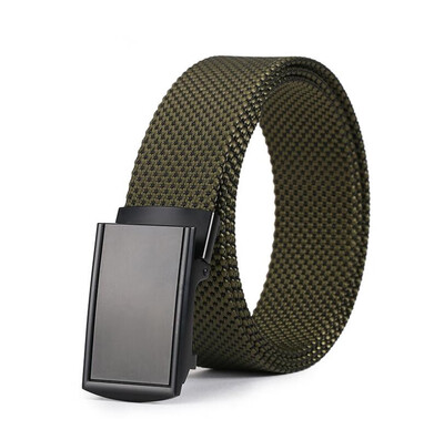 

New Luxury Design Men Tactical Alloy Buckle Nylon Belts versatile casual Waistband High Quality Strap Width 38CM belt
