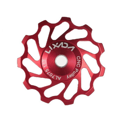 

Lixada MTB Road Bike Ceramic Pulley 7075 Aluminum Alloy Rear Derailleur 11T Guide Cycling Ceramics Bearing Jockey Wheel