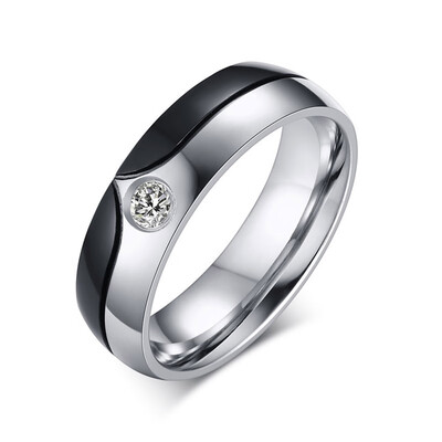 

1 Pc Lovers Promise Engagement Rings Micro Diamond Ring Couple Rings Vintage Wedding Ring