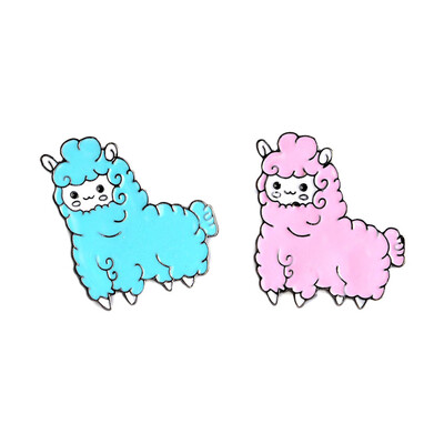 

Cute Kawaii Alpaca Brooch Pin Badge Brooche Shirt Jacket Decorated Wo en Girl Cute Jewelry Gifts