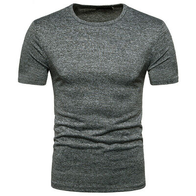 

Mens Casual Solid Shirts Crew Neck Hemp Breathable Wear Fit T Shirt Tops Costume