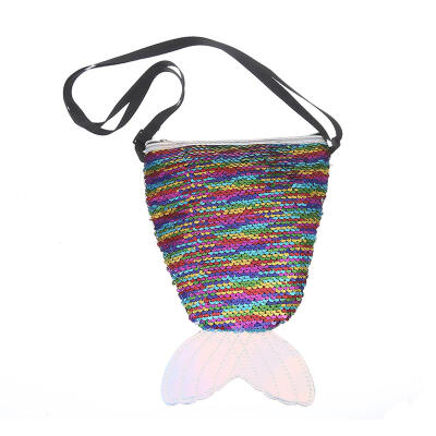 

Cute Sequins Laser Fish Tail Shoulder Handbags Women Small Crossbody Bags