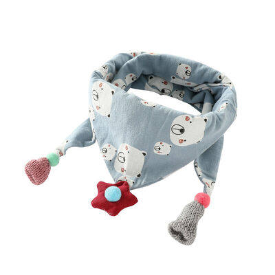 

Boy Girls Newborn Baby Saliva Towel Feed Triangle Cotton Bibs Bandana Scarf Cute