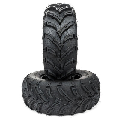 

Ktaxon 2 x 661 lbs ATV Go Kart Tires 14570-6 4PR P361 B 4 Ply Rated Black