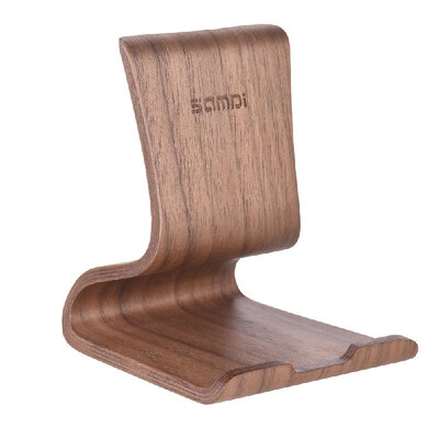 

Samdi Walnut Wooden Phone Tablet Stand Holder Dock Station Cradle for iPhone  X XR Max iPad mini Air Samsung S9 Note 8 Anti-skid