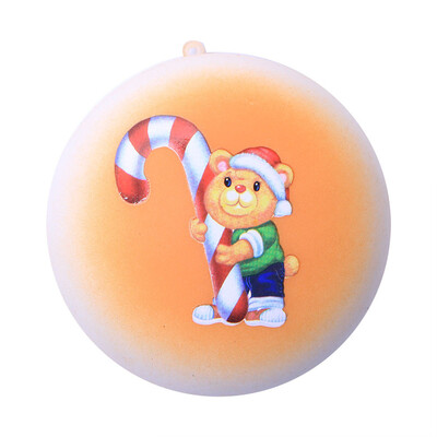 

Tailored Hot Christmas Bear Bread Slow Rising Scented Relieve Stress Toy Key Pendant