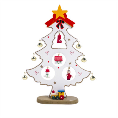 

Tailored Mini Christmas tree Santa Claus Snowman Wooden Swing Decoration Party Decor